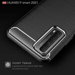Coque Huawei P Smart 2021 Fibre Carbone Brossée Coque Huawei P Smart 2021 Fibre Carbone Brossée