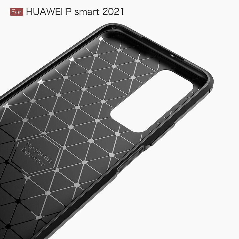 Coque Huawei P Smart 2021 Fibre Carbone Brossée