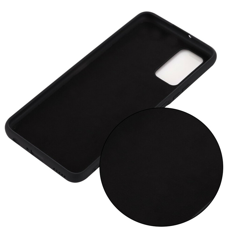 Coque Huawei P smart 2021 Silicone Liquide Avec Lanière