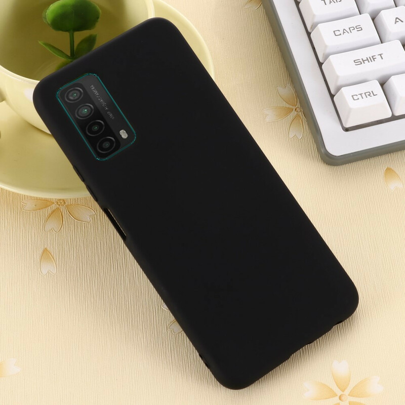 Coque Huawei P smart 2021 Silicone Liquide Avec Lanière Coque Huawei P smart 2021 Silicone Liquide Avec Lanière