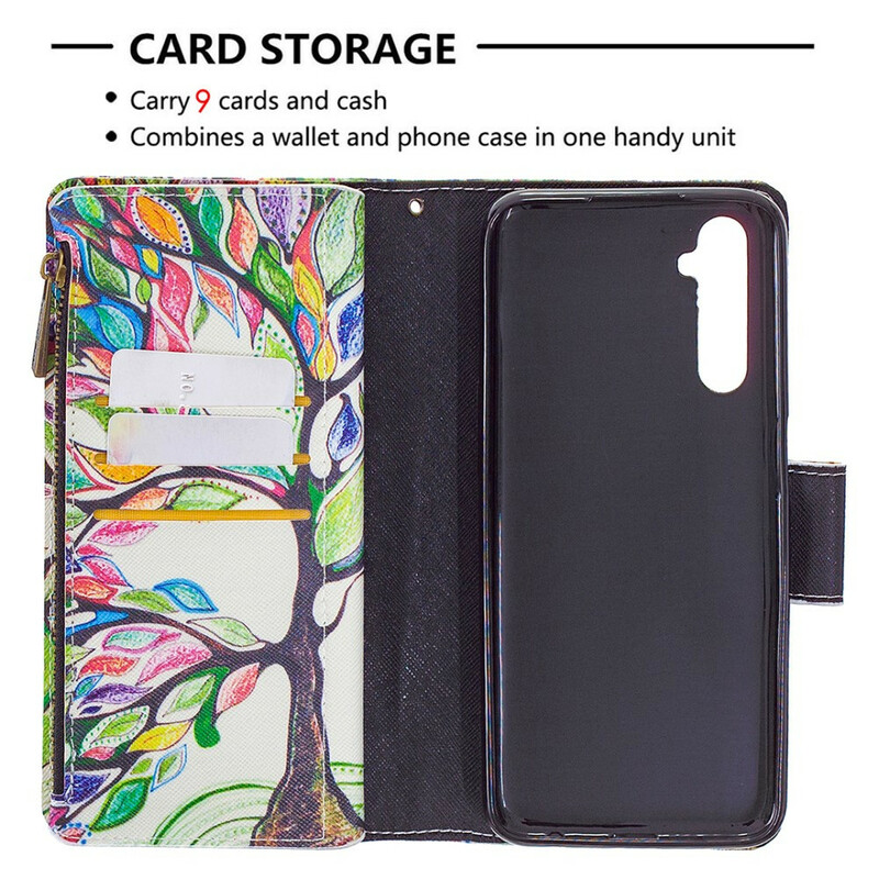 Housse Realme 6 Poche Zippée Arbre Housse Realme 6 Poche Zippée Arbre