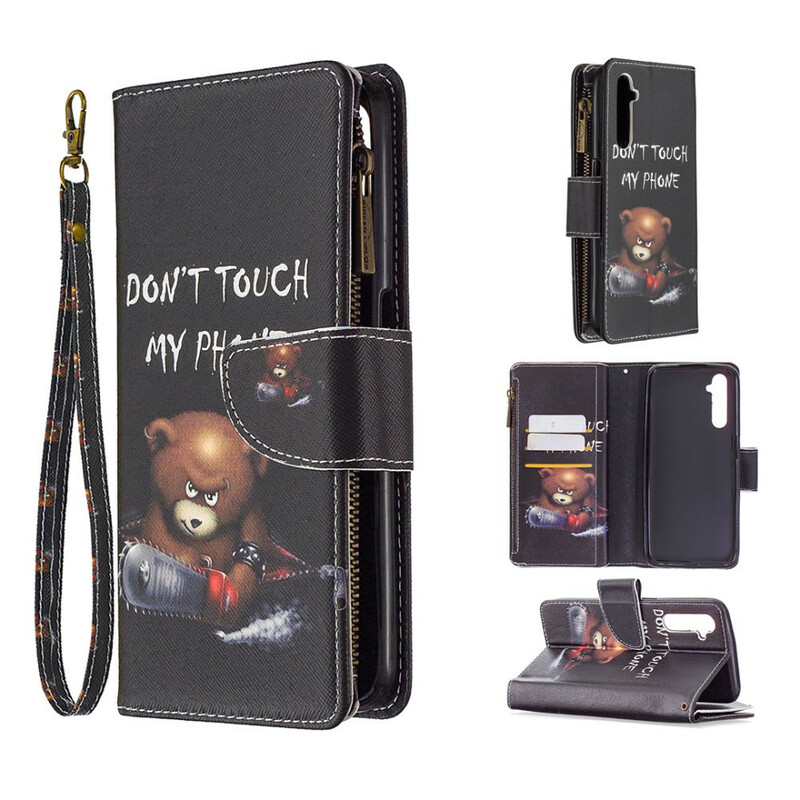 Housse Realme 6 Poche Zippée Ours Housse Realme 6 Poche Zippée Ours