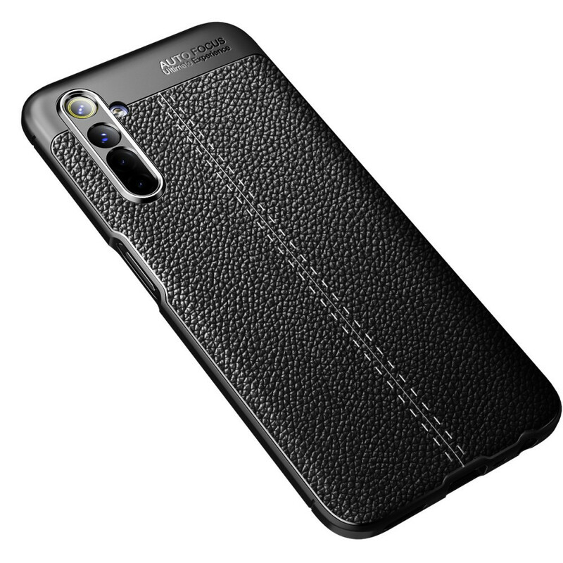 Coque Realme X50 Effet Cuir Litchi Double Line Coque Realme X50 Effet Cuir Litchi Double Line
