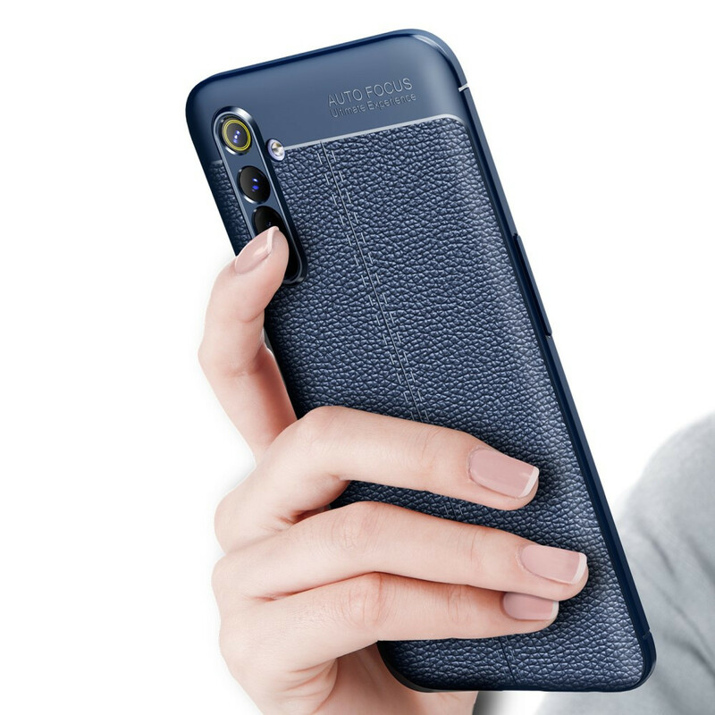 Coque Realme X50 Effet Cuir Litchi Double Line Coque Realme X50 Effet Cuir Litchi Double Line