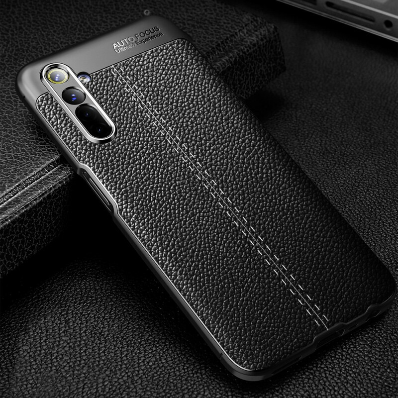 Coque Realme X50 Effet Cuir Litchi Double Line Coque Realme X50 Effet Cuir Litchi Double Line