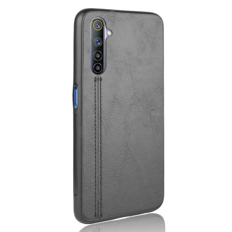 Coque Realme 6 Style Cuir Coutures Coque Realme 6 Style Cuir Coutures