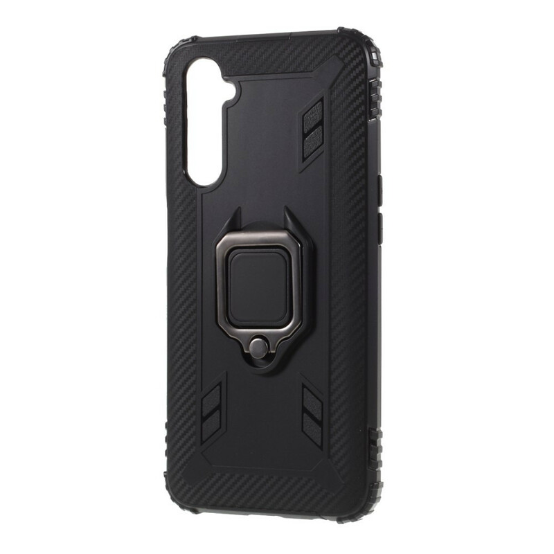 Coque Realme 6 Ring et Fibre Carbone Coque Realme 6 Ring et Fibre Carbone