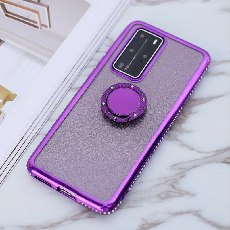 Coque Huawei P40 Pro Paillettes et Diamants Anneau Coque Huawei P40 Pro Paillettes et Diamants Anneau