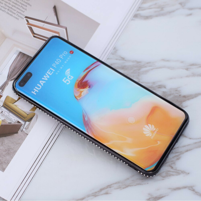 Coque Huawei P40 Pro Paillettes et Diamants Anneau Coque Huawei P40 Pro Paillettes et Diamants Anneau