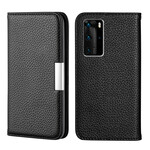 Flip Cover Huawei P40 Pro simili Cuir Litchi Ultra Chic Flip Cover Huawei P40 Pro simili Cuir Litchi Ultra Chic