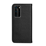 Flip Cover Huawei P40 Pro simili Cuir Litchi Ultra Chic