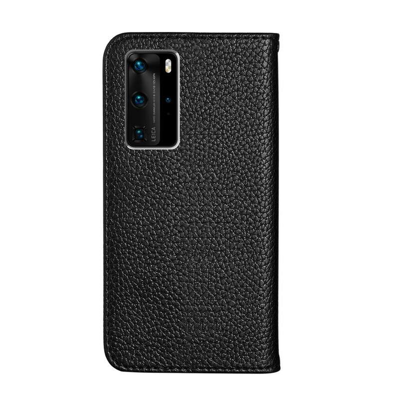 Flip Cover Huawei P40 Pro simili Cuir Litchi Ultra Chic Flip Cover Huawei P40 Pro simili Cuir Litchi Ultra Chic
