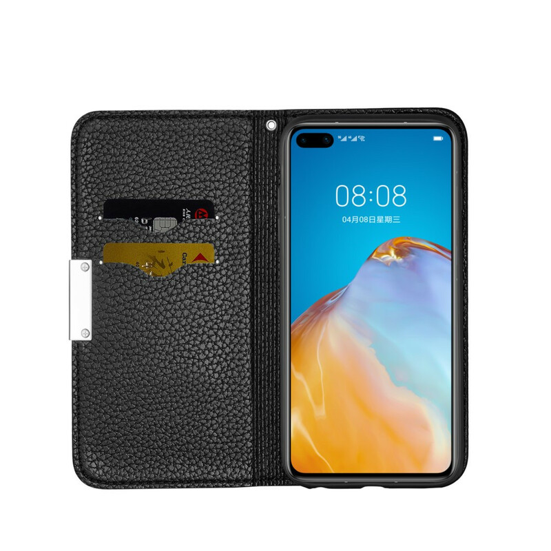 Flip Cover Huawei P40 Pro simili Cuir Litchi Ultra Chic Flip Cover Huawei P40 Pro simili Cuir Litchi Ultra Chic