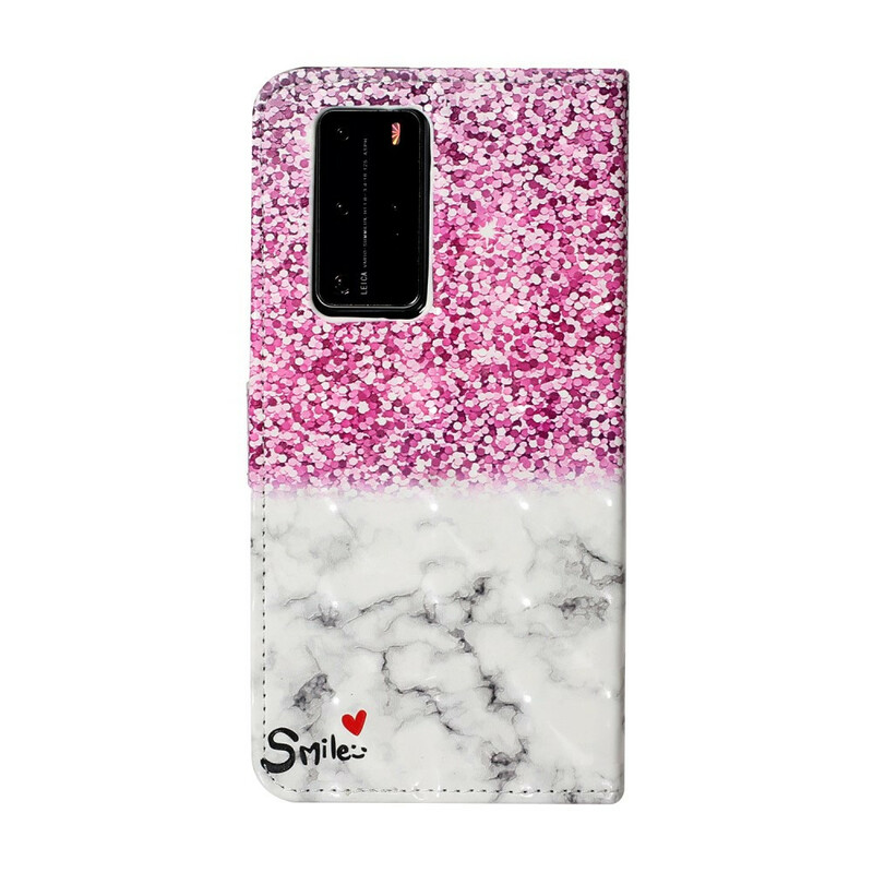 Housse Huawei P40 Pro Smile Paillettes Housse Huawei P40 Pro Smile Paillettes