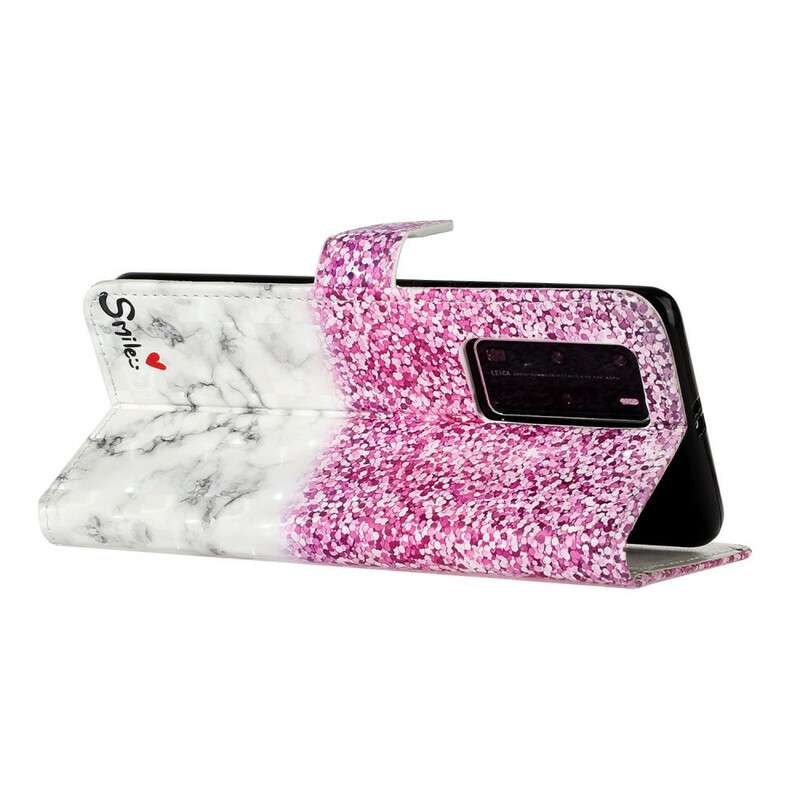 Housse Huawei P40 Pro Smile Paillettes Housse Huawei P40 Pro Smile Paillettes