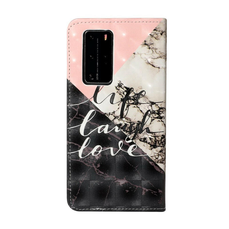 Housse Huawei P40 Pro Life Laugh Love Housse Huawei P40 Pro Life Laugh Love