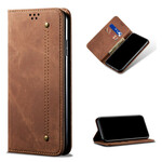 Flip Cover Poco M3 Tissu Jeans Flip Cover Poco M3 Tissu Jeans