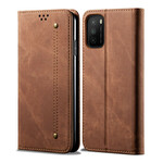 Flip Cover Poco M3 Tissu Jeans Flip Cover Poco M3 Tissu Jeans
