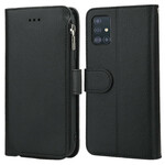 Housse Samsung Galaxy A51 Microfibres Style Cuir Poche Zippée Housse Samsung Galaxy A51 Microfibres Style Cuir Poche Zippée