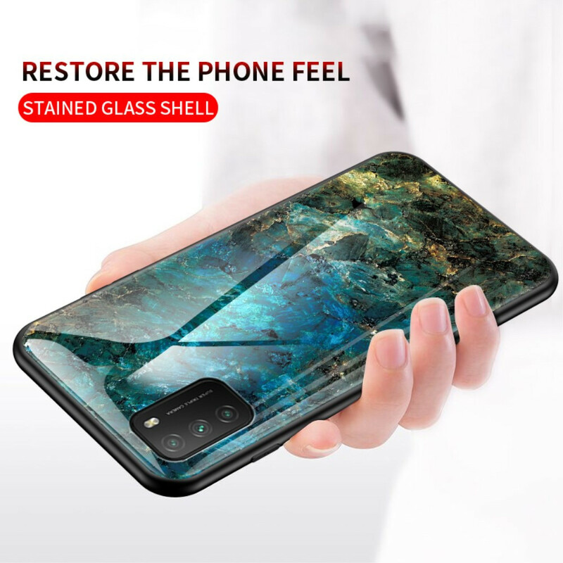 Coque Poco M3 Verre Trempé Marble Colors Coque Poco M3 Verre Trempé Marble Colors