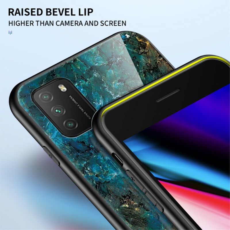 Coque Poco M3 Verre Trempé Marble Colors Coque Poco M3 Verre Trempé Marble Colors