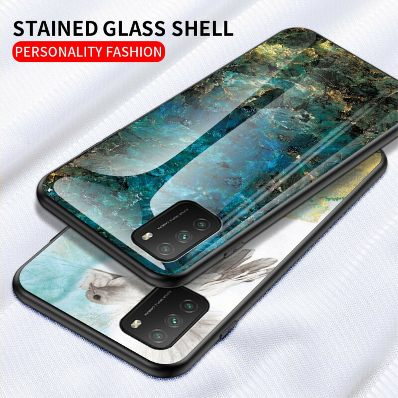 Coque Poco M3 Verre Trempé Marble Colors Coque Poco M3 Verre Trempé Marble Colors