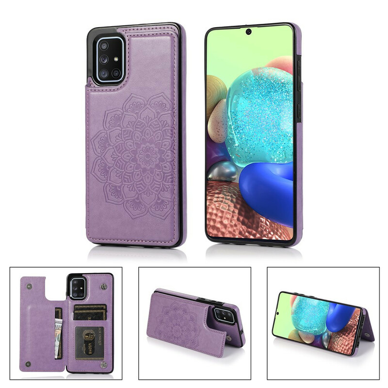 Coque Samsung Galaxy A51 Porte-Cartes Impression Mandala Coque Samsung Galaxy A51 Porte-Cartes Impression Mandala