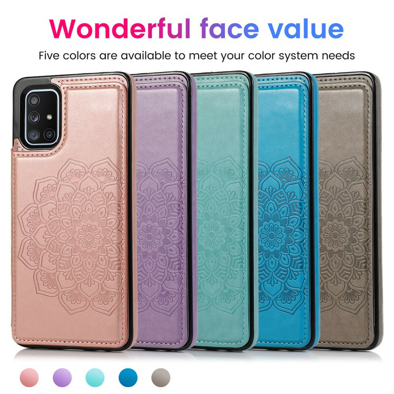 Coque Samsung Galaxy A51 Porte-Cartes Impression Mandala Coque Samsung Galaxy A51 Porte-Cartes Impression Mandala