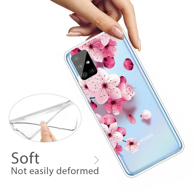 Coque Samsung Galaxy A51 Petites Fleurs Roses