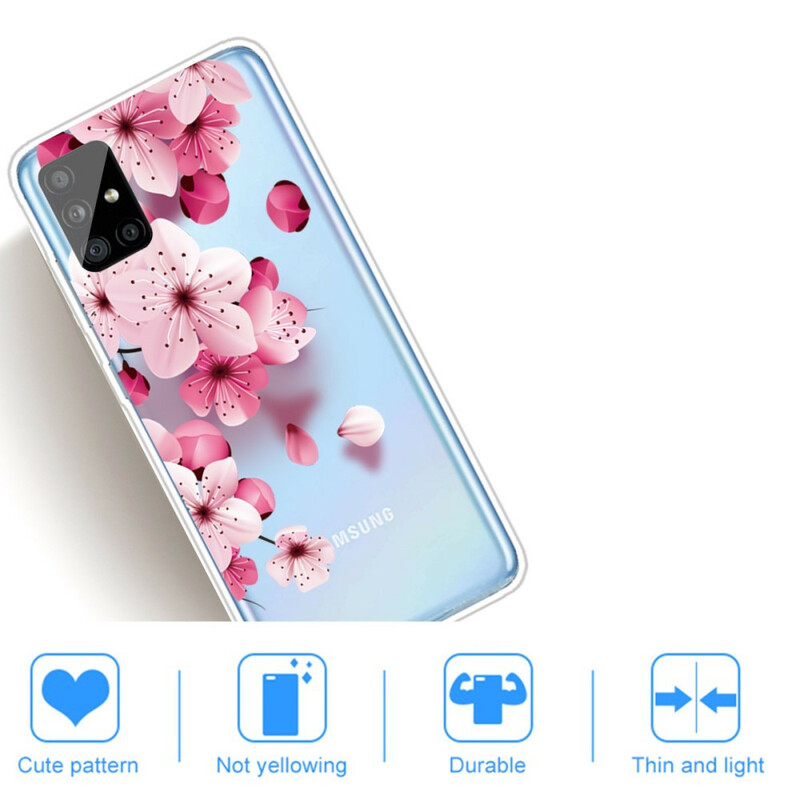 Coque Samsung Galaxy A51 Petites Fleurs Roses