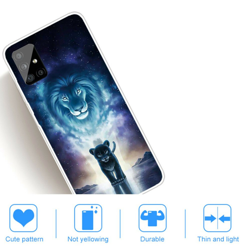Coque Samsung Galaxy A51 Lionceau
