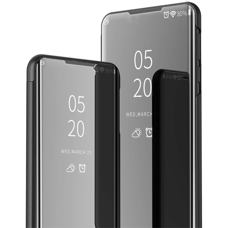 View Cover XIaomi Poco M3 Miroir et Simili Cuir View Cover XIaomi Poco M3 Miroir et Simili Cuir