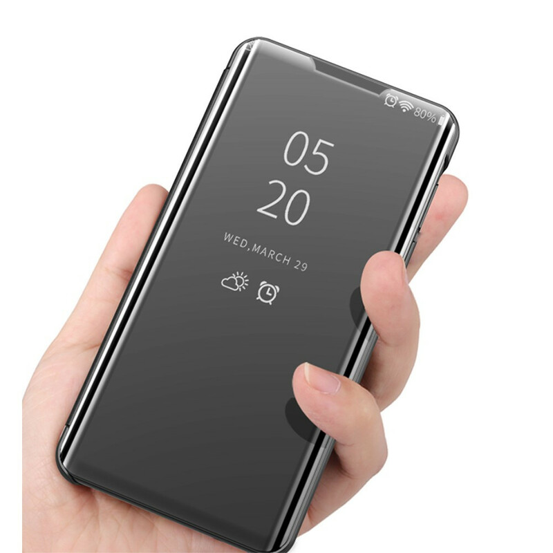 View Cover XIaomi Poco M3 Miroir et Simili Cuir View Cover XIaomi Poco M3 Miroir et Simili Cuir