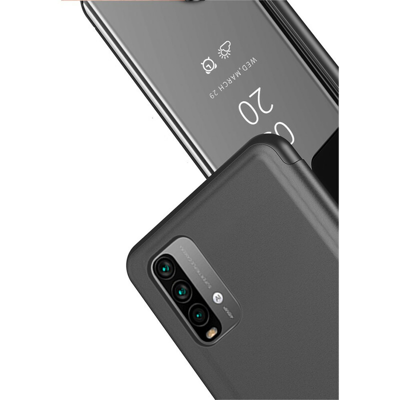View Cover XIaomi Poco M3 Miroir et Simili Cuir View Cover XIaomi Poco M3 Miroir et Simili Cuir