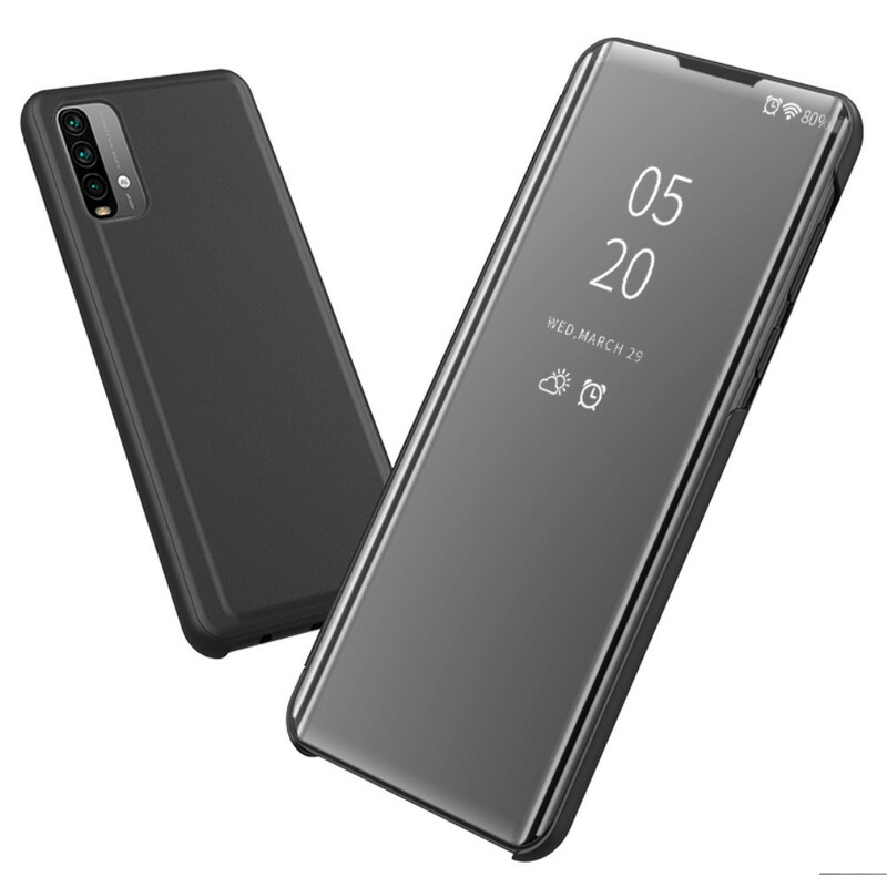 View Cover XIaomi Poco M3 Miroir et Simili Cuir View Cover XIaomi Poco M3 Miroir et Simili Cuir