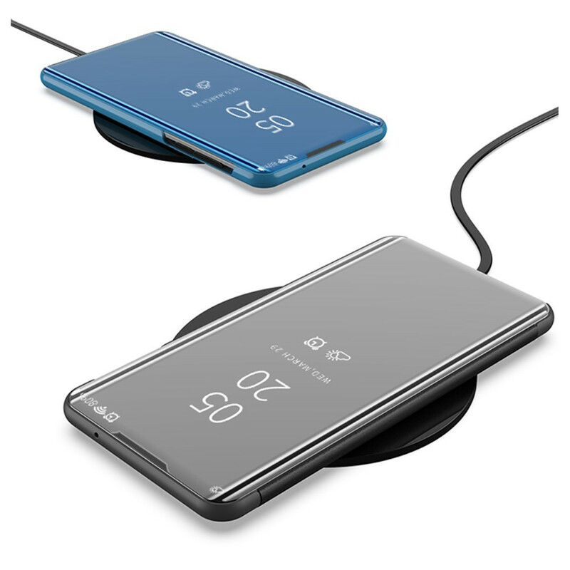 View Cover XIaomi Poco M3 Miroir et Simili Cuir View Cover XIaomi Poco M3 Miroir et Simili Cuir