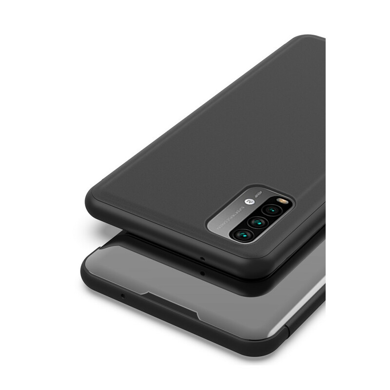 View Cover XIaomi Poco M3 Miroir et Simili Cuir View Cover XIaomi Poco M3 Miroir et Simili Cuir