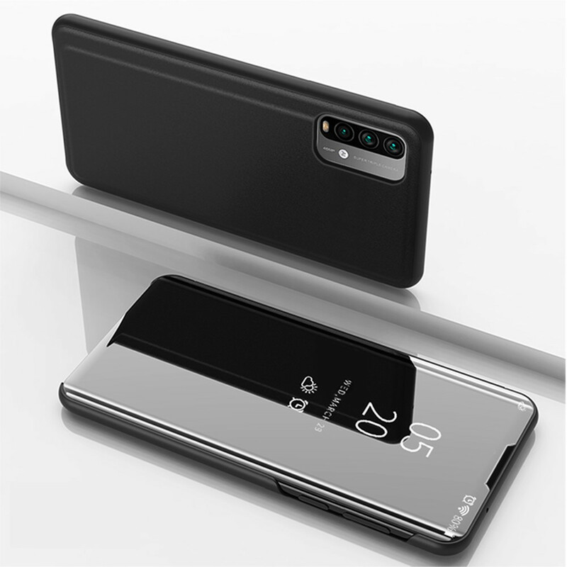 View Cover XIaomi Poco M3 Miroir et Simili Cuir View Cover XIaomi Poco M3 Miroir et Simili Cuir