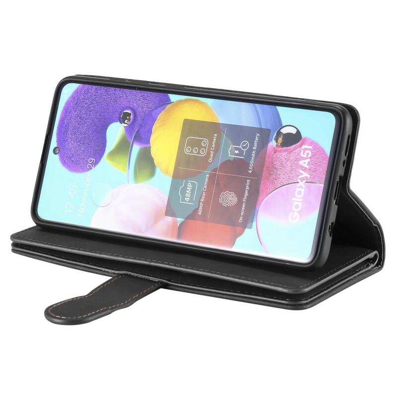 Housse Samsung Galaxy A51 Contours Renforcés Poche Zippée Housse Samsung Galaxy A51 Contours Renforcés Poche Zippée