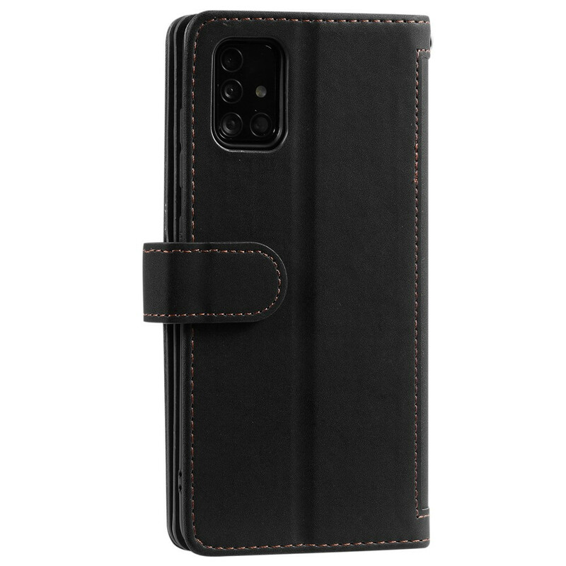 Housse Samsung Galaxy A51 Contours Renforcés Poche Zippée Housse Samsung Galaxy A51 Contours Renforcés Poche Zippée