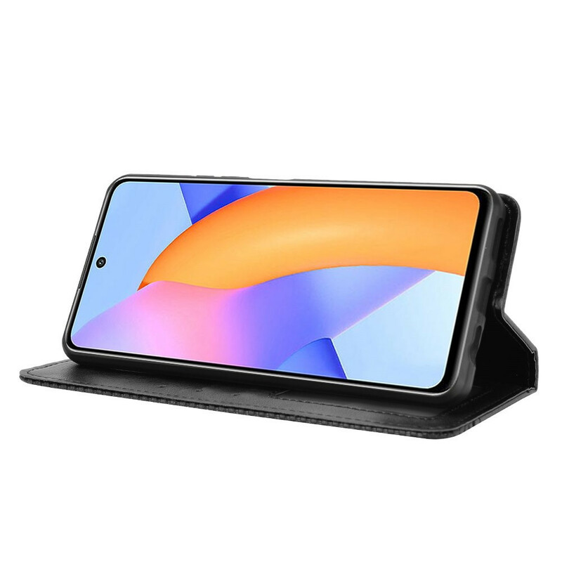 Flip Cover Honor 10X Lite Effet Cuir Vintage Stylisé Flip Cover Honor 10X Lite Effet Cuir Vintage Stylisé