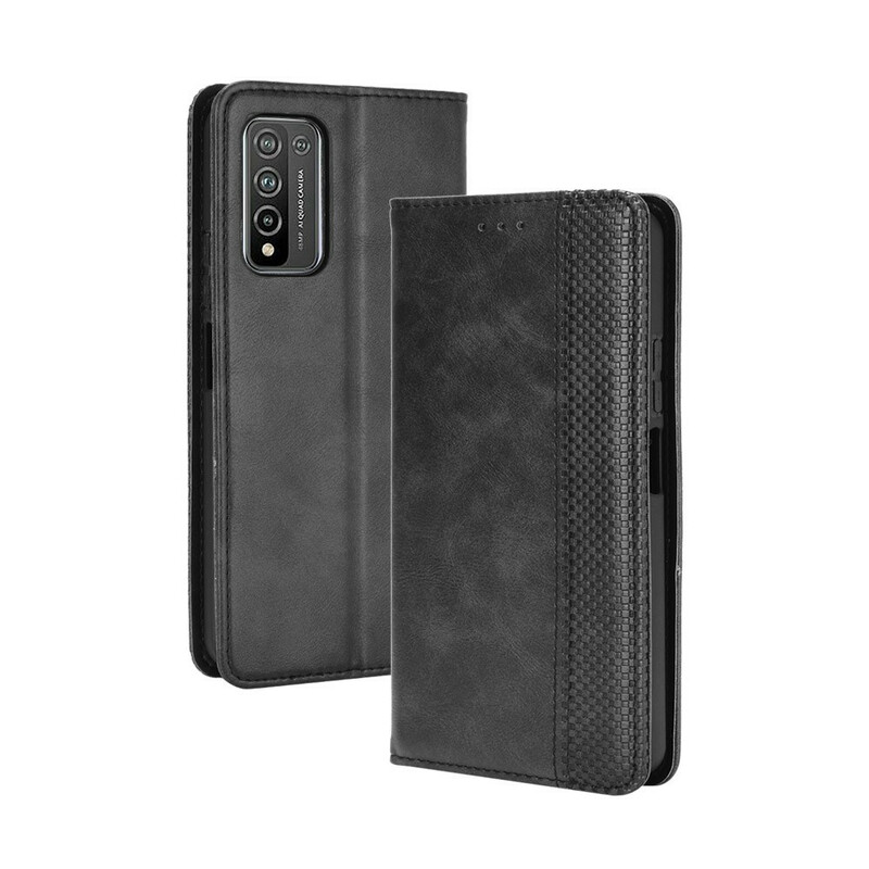 Flip Cover Honor 10X Lite Effet Cuir Vintage Stylisé Flip Cover Honor 10X Lite Effet Cuir Vintage Stylisé