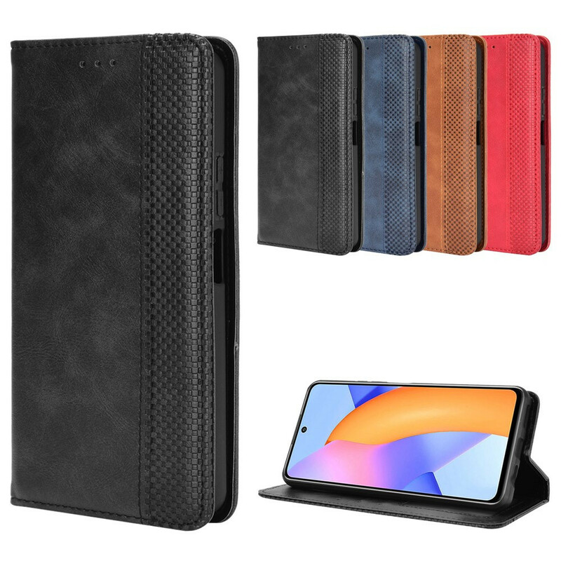 Flip Cover Honor 10X Lite Effet Cuir Vintage Stylisé Flip Cover Honor 10X Lite Effet Cuir Vintage Stylisé