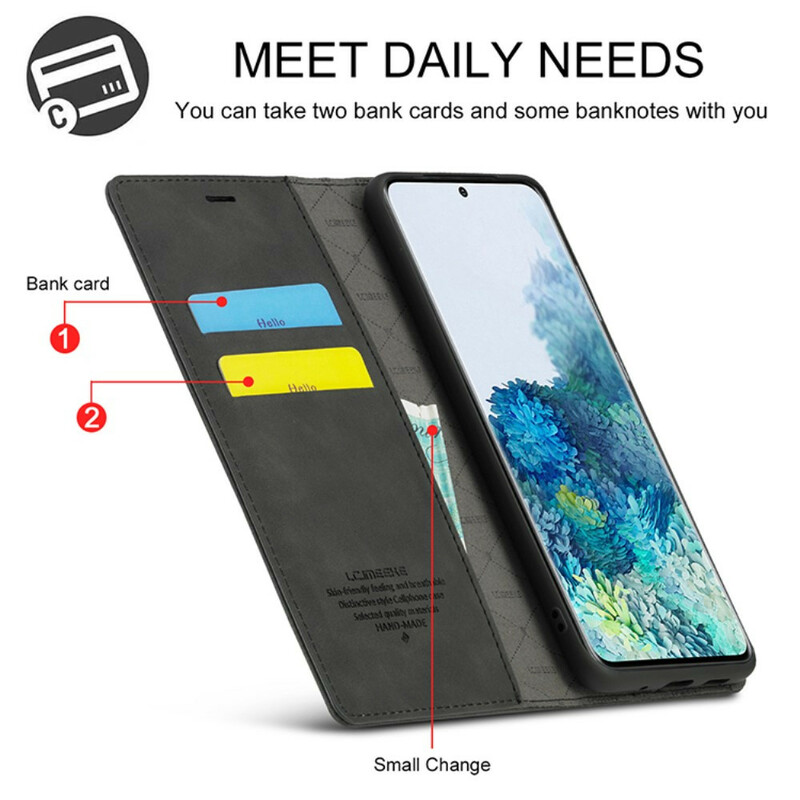 Flip Cover Samsung Galaxy S20 Plus 5G LC.IMEEKE Effet Cuir Flip Cover Samsung Galaxy S20 Plus 5G LC.IMEEKE Effet Cuir