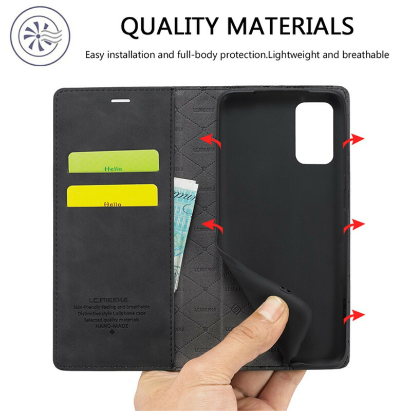 Flip Cover Samsung Galaxy S20 Plus 5G LC.IMEEKE Effet Cuir Flip Cover Samsung Galaxy S20 Plus 5G LC.IMEEKE Effet Cuir