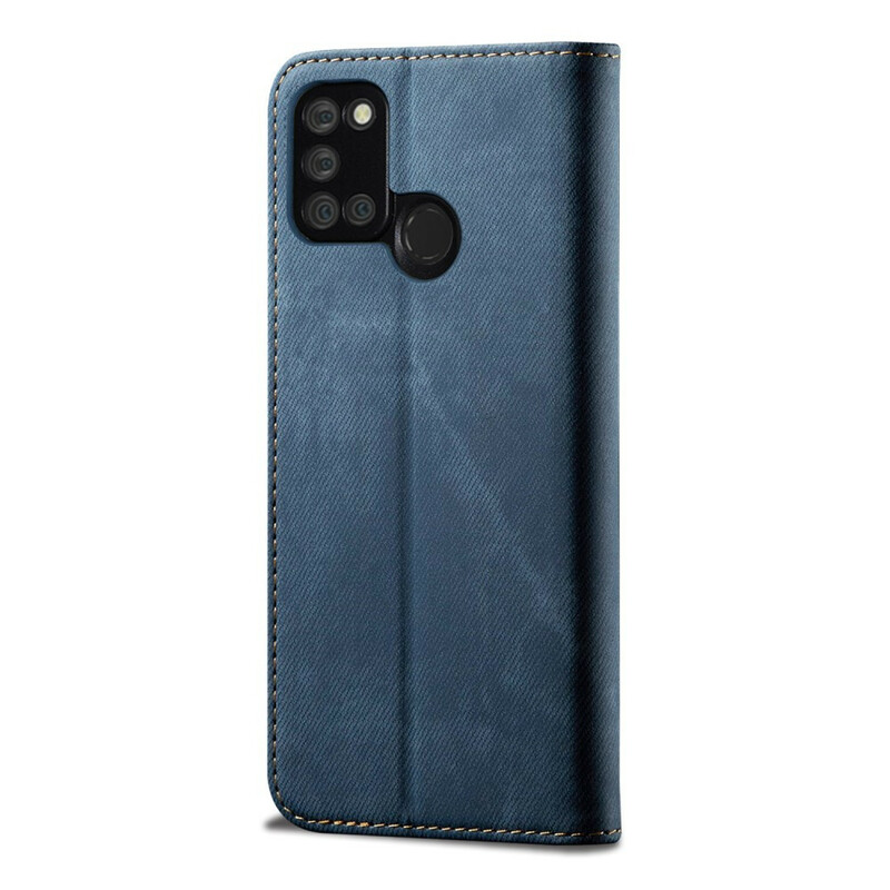 Flip Cover Realme 7i Tissu Jeans Flip Cover Realme 7i Tissu Jeans