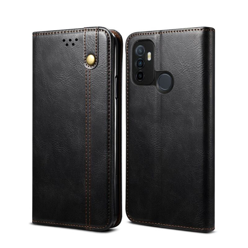 Flip Cover Oppo A53 / A53s Simili Cuir Ciré Flip Cover Oppo A53 / A53s Simili Cuir Ciré
