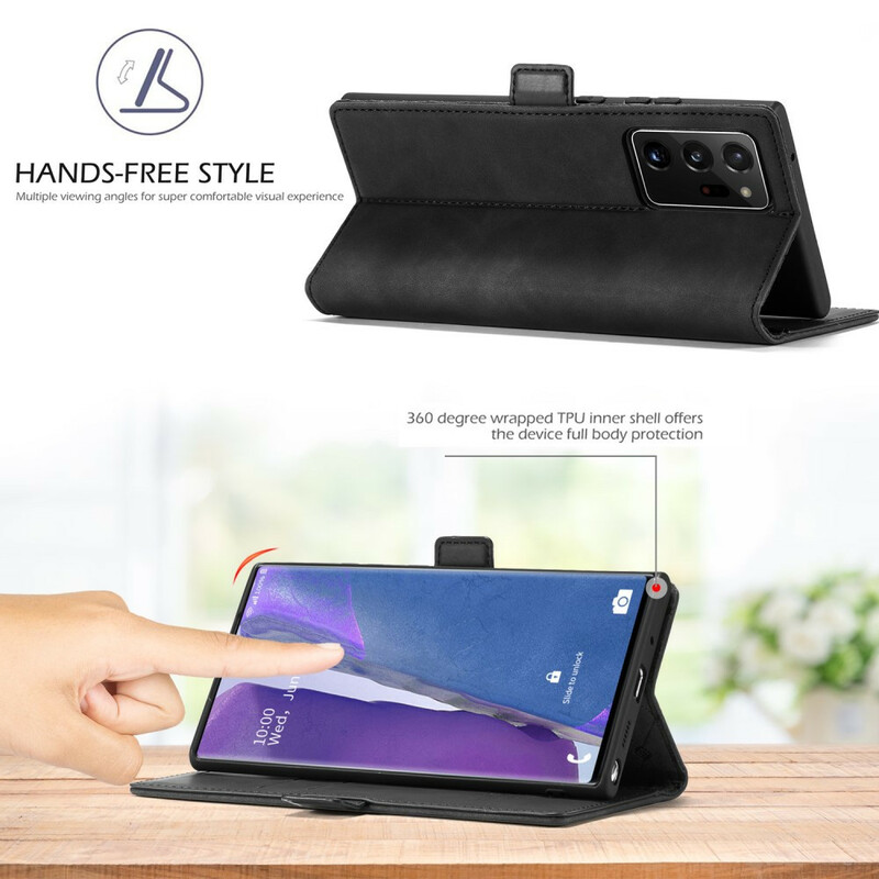 Flip Cover Samsung Galaxy Note 20 Ultra LC.IMEEKE Effet Cuir Flip Cover Samsung Galaxy Note 20 Ultra LC.IMEEKE Effet Cuir