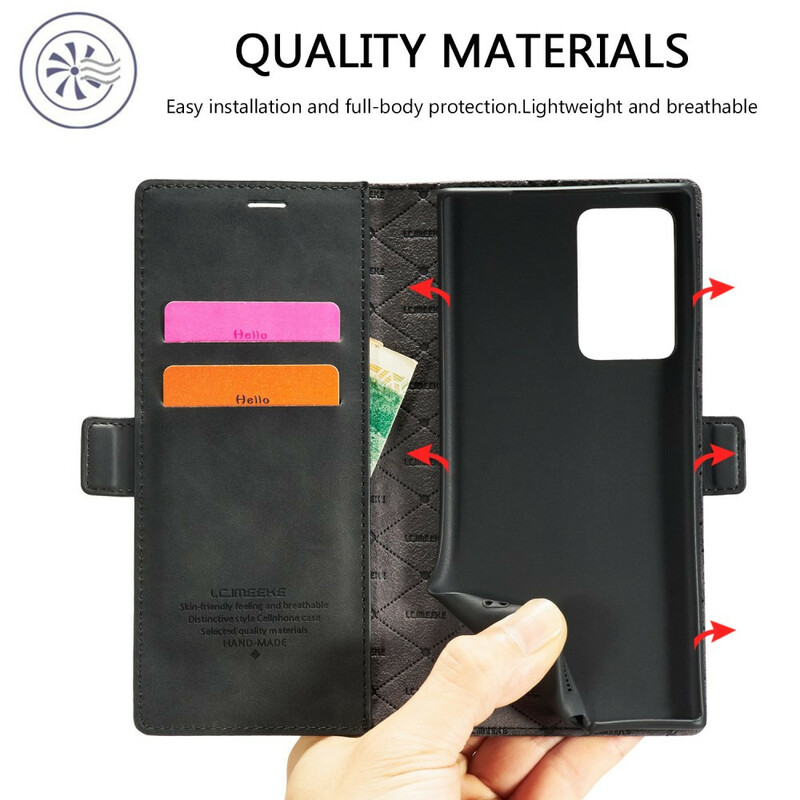 Flip Cover Samsung Galaxy Note 20 Ultra LC.IMEEKE Effet Cuir Flip Cover Samsung Galaxy Note 20 Ultra LC.IMEEKE Effet Cuir