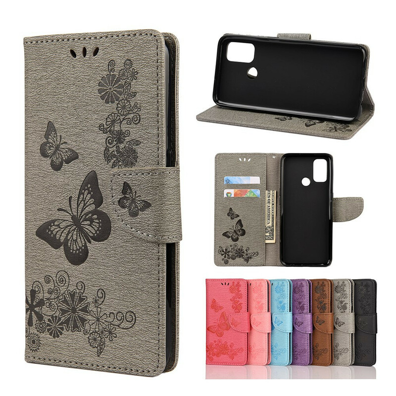 Housse Oppo A53 / A53s Que des Papillons avec Lanière Housse Oppo A53 / A53s Que des Papillons avec Lanière